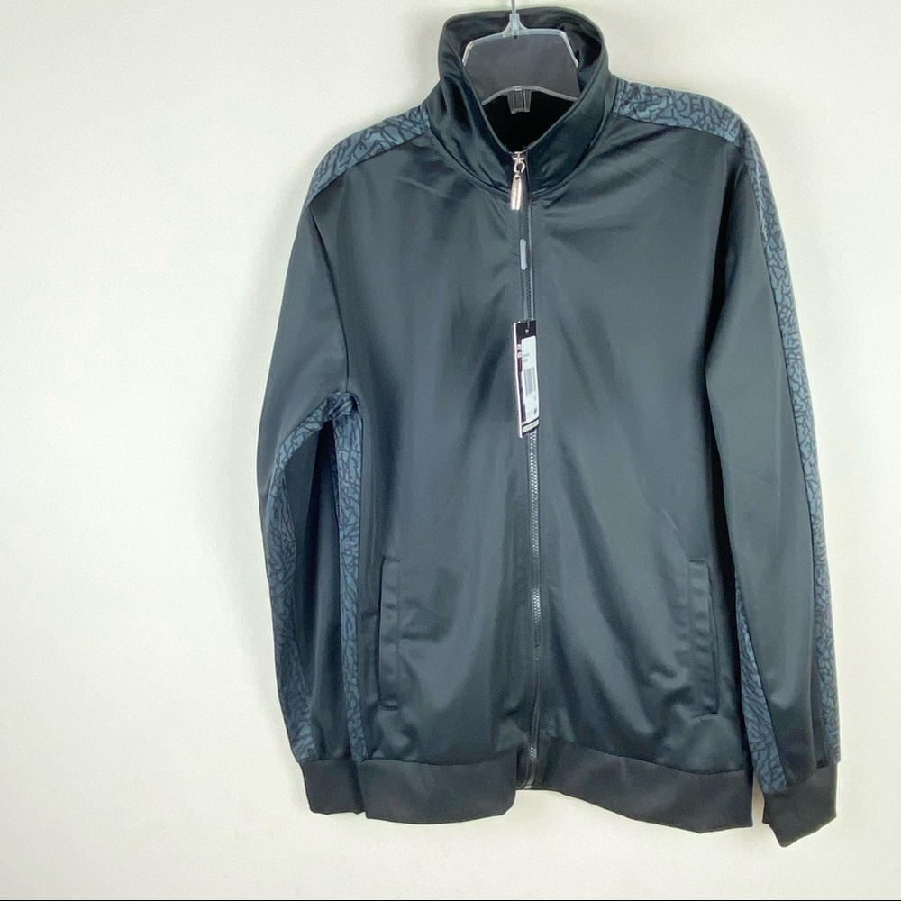 American Stitch Black Zip Front Long Sleeves Bomber Style Men's Jacket S…